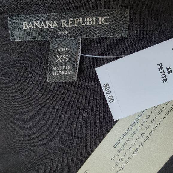 Banana republic xs asymmetric black dress - Picture 3 of 4